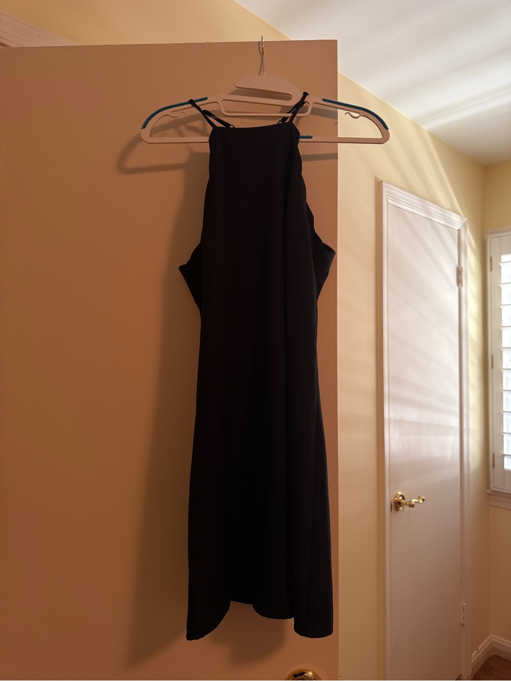 Lulu's Black High-Neck Midi Dress